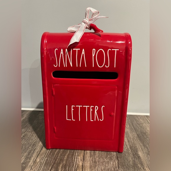 Rae Dunn Santa Post Mailbox